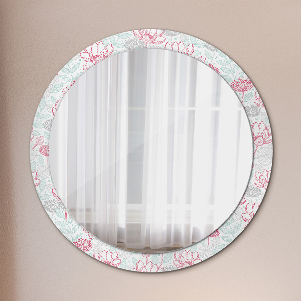 Decoratiuni perete cu oglinda Flori