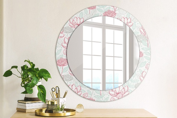 Decoratiuni perete cu oglinda Flori