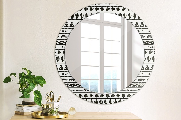 Decoratiuni perete cu oglinda Boho minimalist