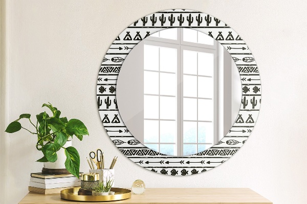 Decoratiuni perete cu oglinda Boho minimalist