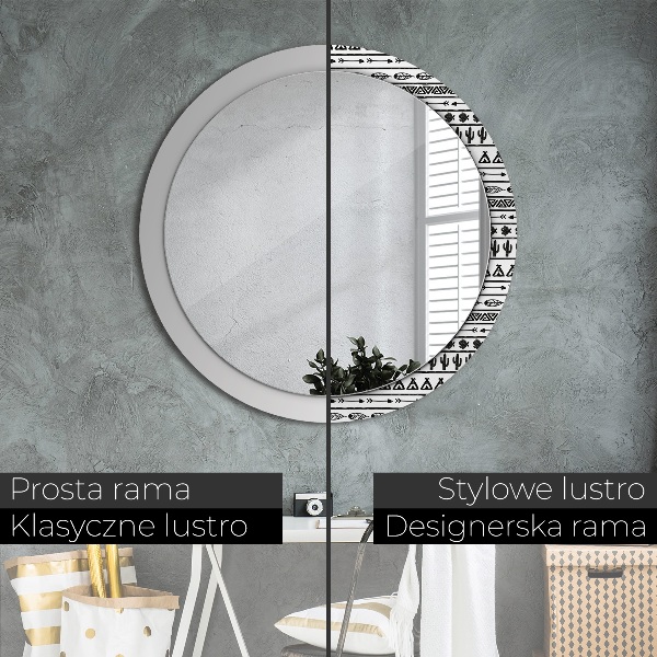 Decoratiuni perete cu oglinda Boho minimalist