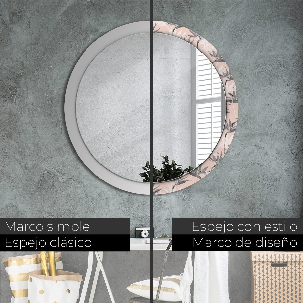 Oglinda rotunda imprimata Paradisul păsărilor