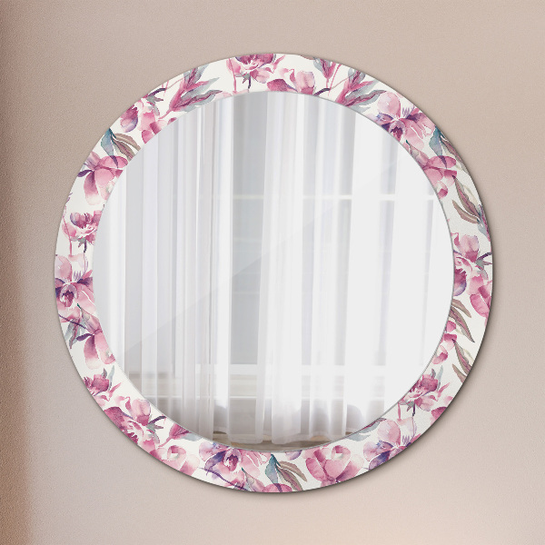 Decoratiuni perete cu oglinda Flori de bujori