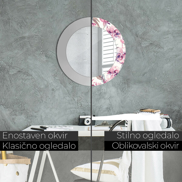 Decoratiuni perete cu oglinda Flori de bujori