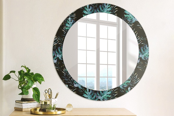 Decoratiuni perete cu oglinda Frunze exotice