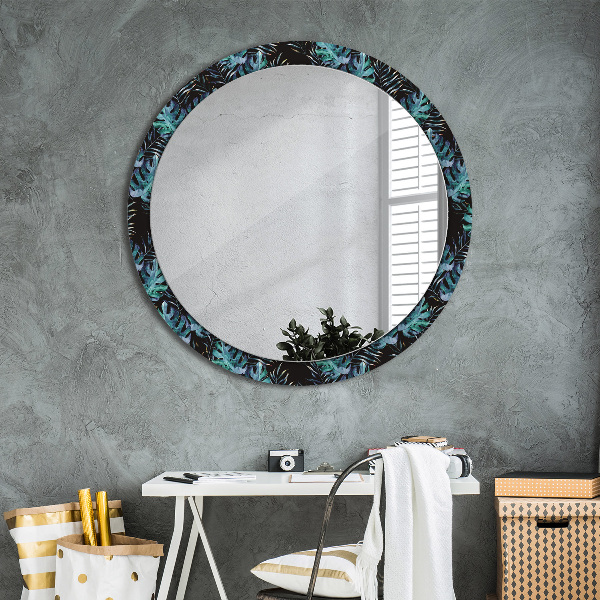 Decoratiuni perete cu oglinda Frunze exotice