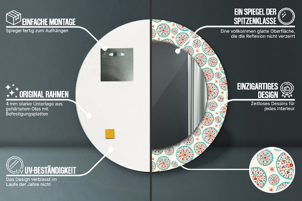 Decoratiuni perete cu oglinda Model boho