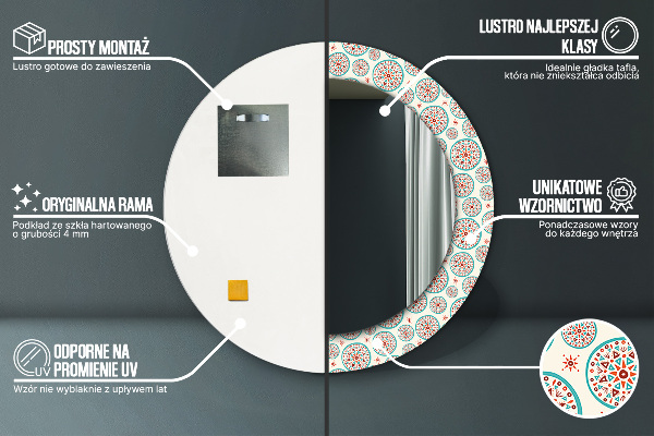 Decoratiuni perete cu oglinda Model boho