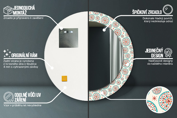 Decoratiuni perete cu oglinda Model boho