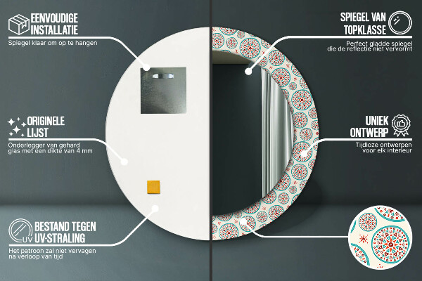 Decoratiuni perete cu oglinda Model boho