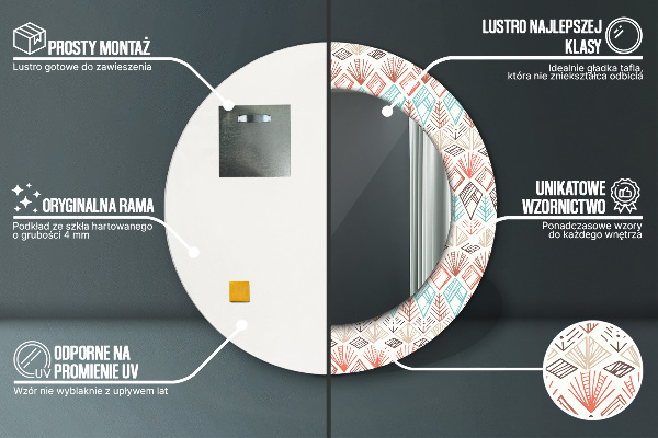 Decoratiuni perete cu oglinda Model etnic