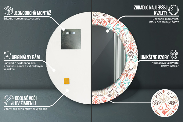 Decoratiuni perete cu oglinda Model etnic