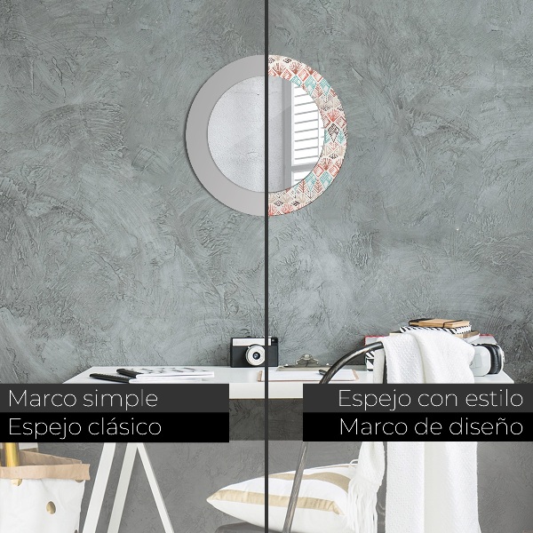 Decoratiuni perete cu oglinda Model etnic