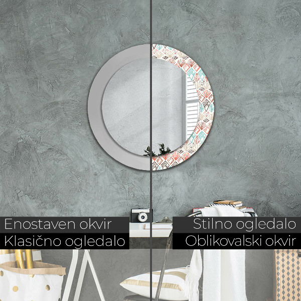 Decoratiuni perete cu oglinda Model etnic