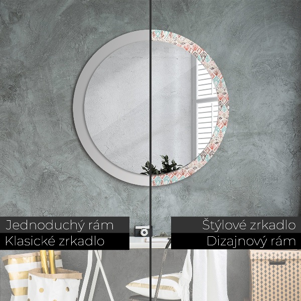 Decoratiuni perete cu oglinda Model etnic