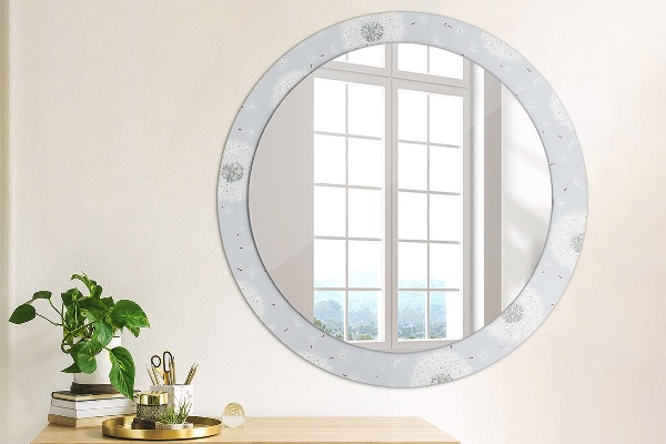 Oglinda cu decor rotunda Flori de păpădie