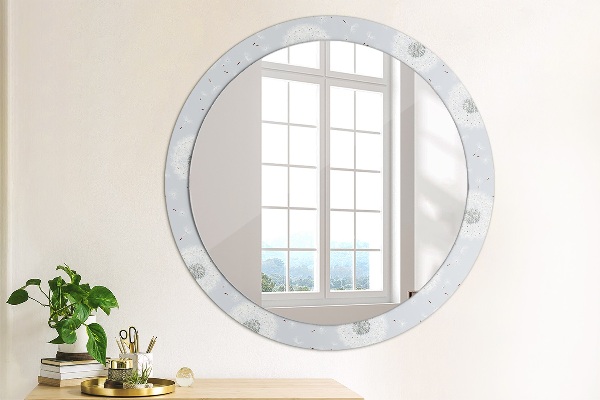Oglinda cu decor rotunda Flori de păpădie
