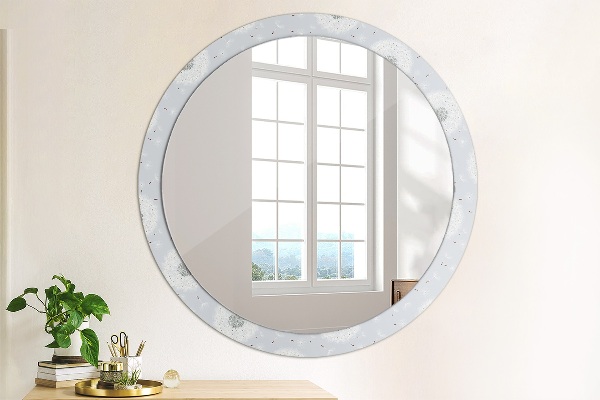 Oglinda cu decor rotunda Flori de păpădie