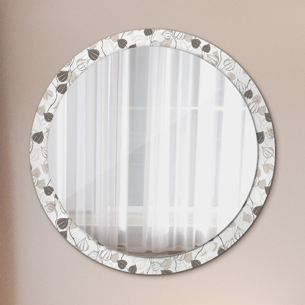 Decoratiuni perete cu oglinda Floral abstract