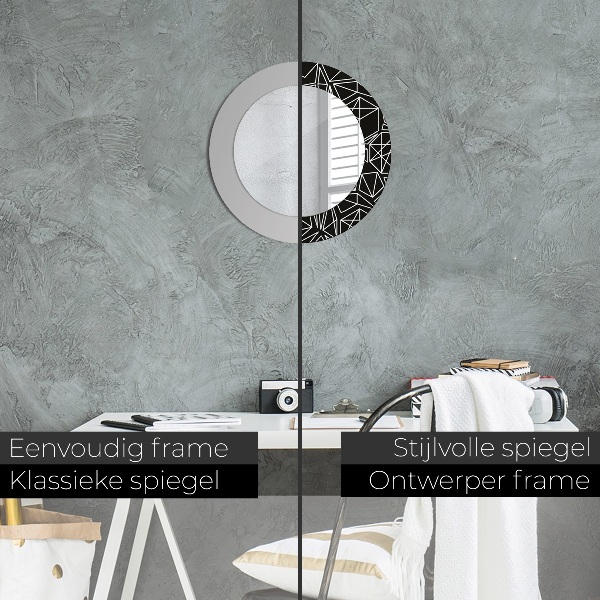 Decoratiuni perete cu oglinda Model geometric