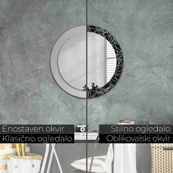 Decoratiuni perete cu oglinda Model geometric