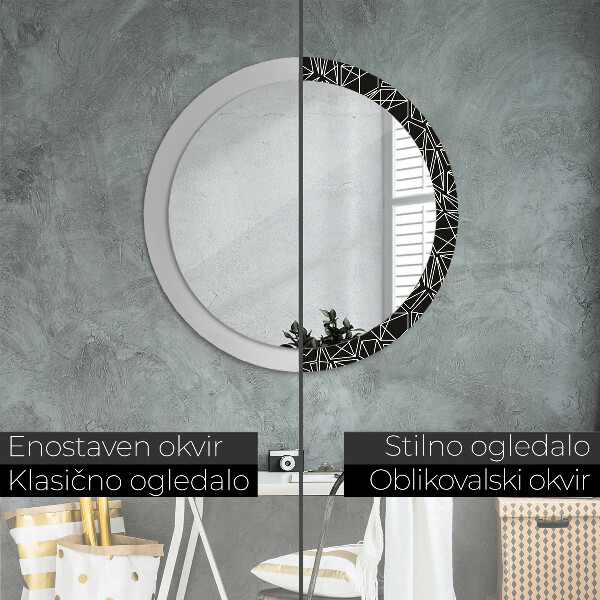 Decoratiuni perete cu oglinda Model geometric