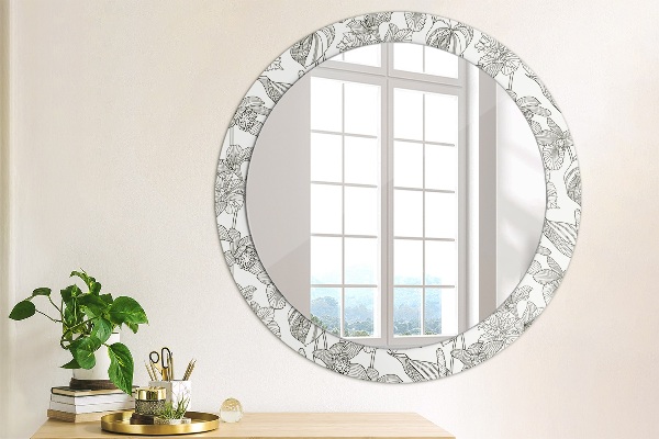Decoratiuni perete cu oglinda Model floral