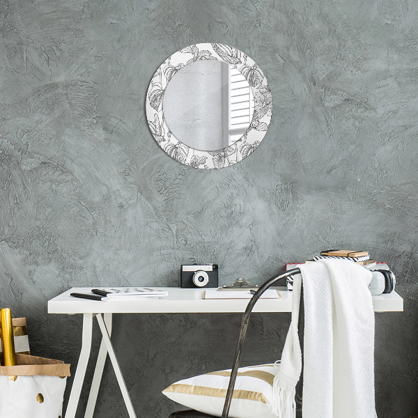 Decoratiuni perete cu oglinda Model floral