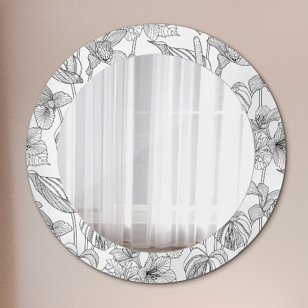 Decoratiuni perete cu oglinda Model floral