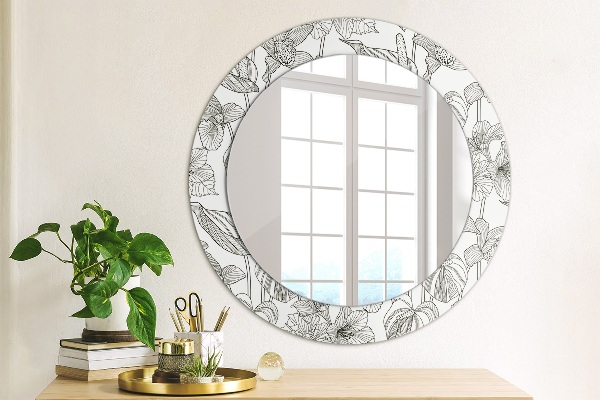 Decoratiuni perete cu oglinda Model floral