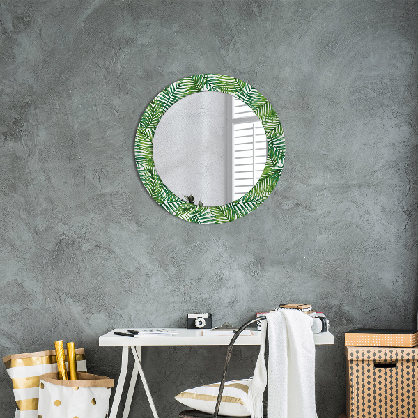 Decoratiuni perete cu oglinda Palmă tropicală