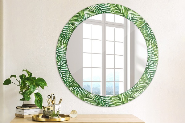 Decoratiuni perete cu oglinda Palmă tropicală