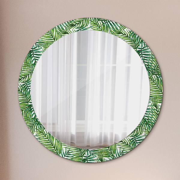 Decoratiuni perete cu oglinda Palmă tropicală