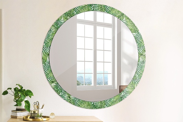 Decoratiuni perete cu oglinda Palmă tropicală