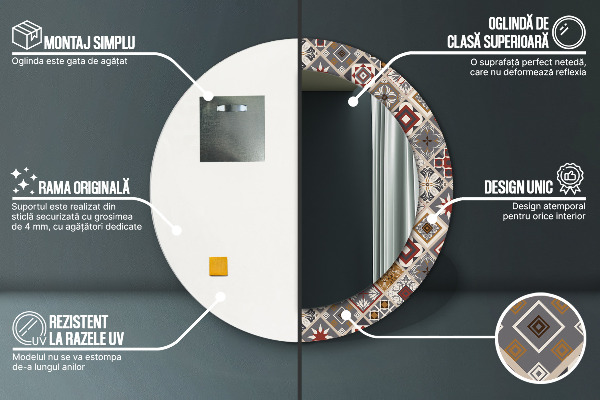 Decoratiuni perete cu oglinda Model turc