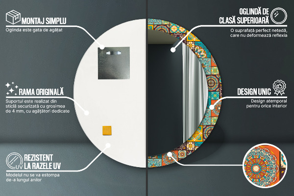 Decoratiuni perete cu oglinda Model arab