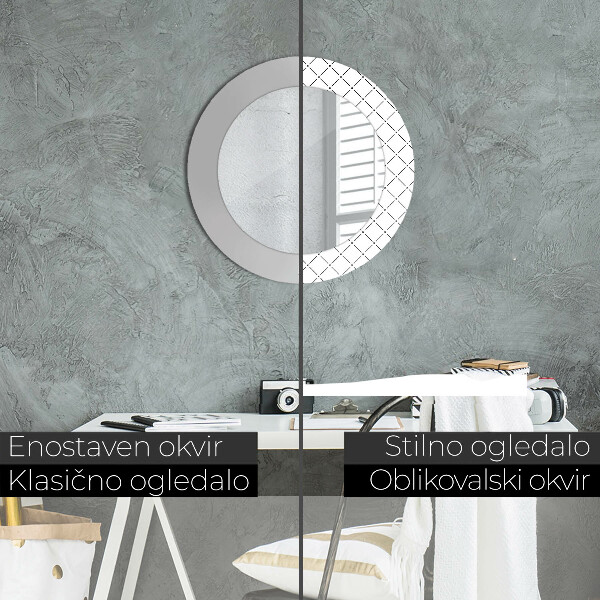 Decoratiuni perete cu oglinda Linii transversale