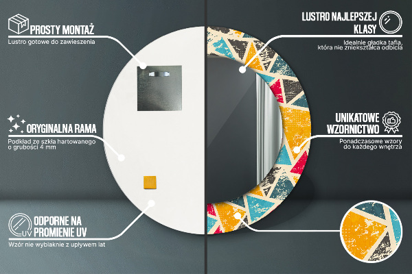 Decoratiuni perete cu oglinda Compoziție retro