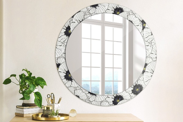 Decoratiuni perete cu oglinda Compoziție de flori liniare