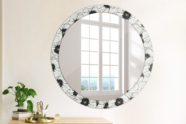 Decoratiuni perete cu oglinda Compoziție de flori liniare