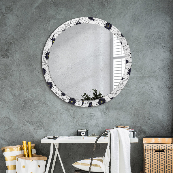 Decoratiuni perete cu oglinda Compoziție de flori liniare