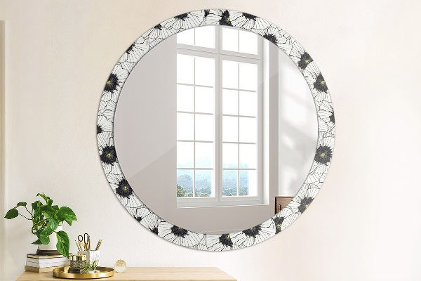 Decoratiuni perete cu oglinda Compoziție de flori liniare
