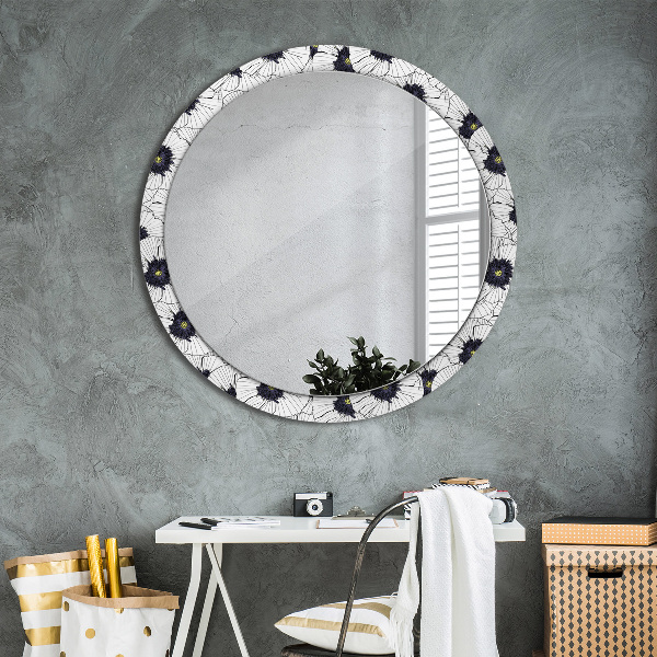 Decoratiuni perete cu oglinda Compoziție de flori liniare