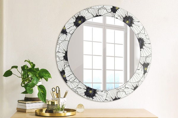 Decoratiuni perete cu oglinda Compoziție de flori liniare
