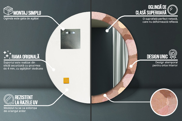 Decoratiuni perete cu oglinda Compoziția trandafirilor