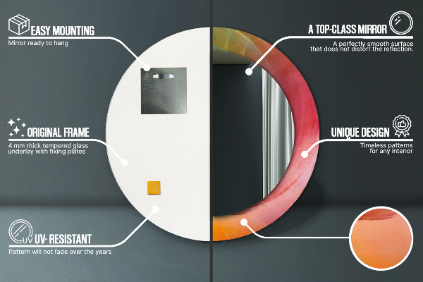 Decoratiuni perete cu oglinda Spirală hipnotică