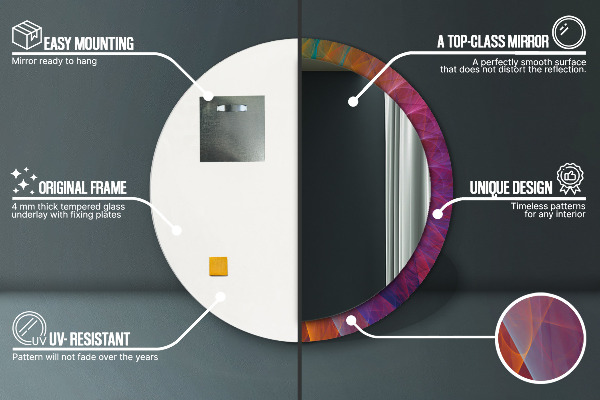 Decoratiuni perete cu oglinda Spirală hipnotică