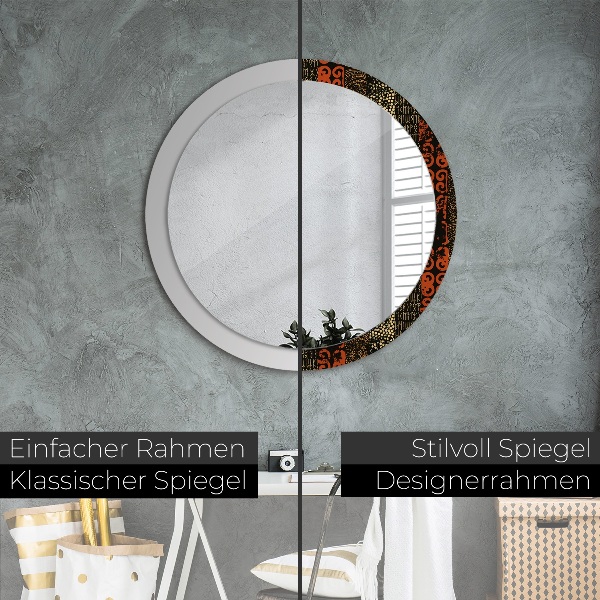 Decoratiuni perete cu oglinda Model abstract grunge