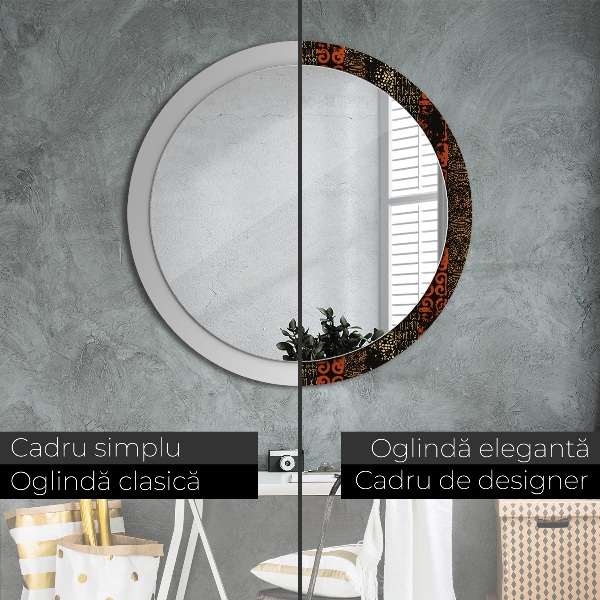 Decoratiuni perete cu oglinda Model abstract grunge