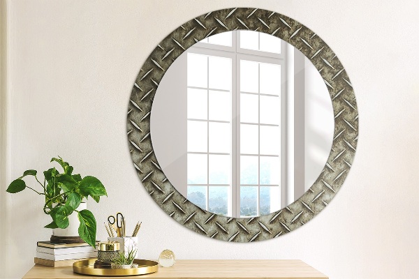 Decoratiuni perete cu oglinda Textura de oțel